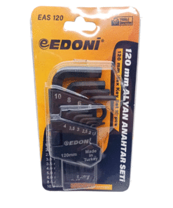 10 PARÇA  KISA DÜZ ALYAN VAKUMLU SİYAH 120MM