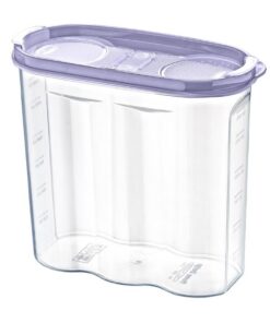 2 Kapaklı Ölçekli Erzak Kuru Gıda Saklama Kutusu Kabı - 1,7 Litre - SA935