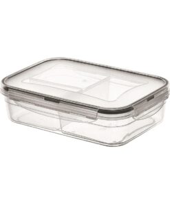 3 Bölmeli Kilitli Kapaklı 1 Litre Erzak Saklama Kabı LC-510