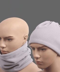 Beyaz Renki Çok Fonksiyonlu Unisex Polar Bere Boyunluk Saç Bandı