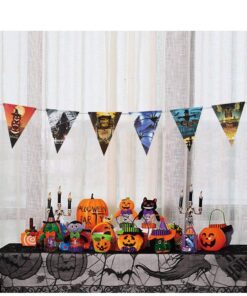 Cadılar Bayramı Halloween Flama Bayrak Banner Süs 8 li 3 Metre