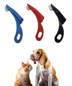 Kedi ve Köpek Parmak Geçmeli Diş Bakım Fırçası Evcil Hayvan Diş Tartar Plak Temizleme