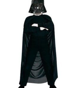 Darth Vader Çocuk Pelerin + Pantolon + Maske 3 Parça Kostüm Set