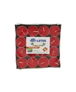 16PCS   YUVARLAK - KIRMIZI  TEA LİGHT MUM
