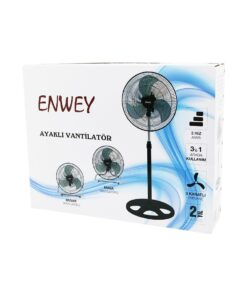 18 İNÇ  İNÇ   SANAYİ  VANTİLATÖR  3İN1: AYAKLI - M.ÜSTÜ - DUVAR   METAL KAFES - KANAT 3  80W VG-301
