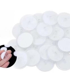 20 Adet Şeffaf Yuvarlak 3 Cm Çaplı Güçlü Disk Yapışkanlar