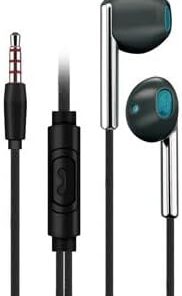 K103 3.5mm Jack Girişli Metal Nikelajlı Yüksek Ses Sporcu Kulak İçi Extra Bass Kulaklık Stereo siyah