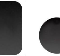 Adet (1 Adet Dikdörtgen 1 Adet yuvarlak) Telefon Araç Içi Tutucu Stant Metal Plaka Magnetic Mıknatıslı Tutucular Için Metal Saç Seti 3m