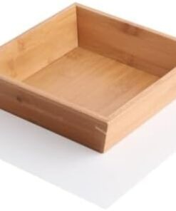 Bambu Lüx Kare Orta Boy Ekmeklik-Meyvelik 20cm, Bambu Ekmeklik Kare Orta Boy 20cm
