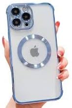 aks iPhone 14 pro uyumlu lens korumalı lazer kılıf mavi