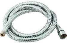 Evye Batarya Hortumu, Kromlu Çift Kenetli Lüx 150 CM, Gümüş, Paslanmaz Çelik, 1/2 Inç İç Diş, 15 MM Dış Diş, 1.2 MM Kalınlık, 150 CM Uzunluk