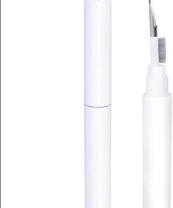 ile uyumlu 3'ü 1 arada Kulaklık Temizleyici - Airpods Uyumlu Temizleme Seti - Fırça + Cımbız + Pamuklu Kalem - Klavyeleri, Kılıfları ve Kablosuz Kulaklıkları Temizler (Beyaz)