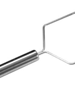 Metal Saplı Paslanmaz Çelik Patates Ezici (Metal Saplı) patates presi, yüksek kaliteli tasarım, oval saplı ve pratik asma halkalı, püre ezici