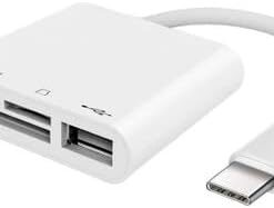 Type-C To Kart Okuyucu + USB (Usb C To Usb Kart Okuyucu)