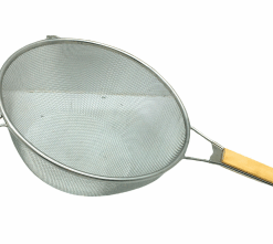 24CM AHŞAP SAPLI SEPET TEL SÜZGEÇ