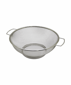 24CM METAL KULPLU ÇELİK İNCE TEL SEPET SÜZGEÇ