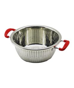 24CM PLASTİK KULPLU ÇELİK SEPET METAL SÜZGEÇ