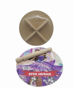 24CM RESİMLİ AHŞAP OYUN SOFRASI EKMEK TAHTA