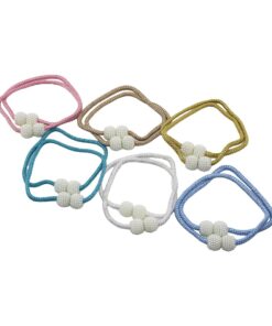 2PCS   BONCUK TOPLU - MIKNATISLI  RENKLİ PERDE İPİ