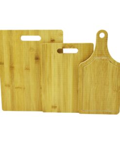 3 BOY SET AHŞAP BAMBU KESİM PANOSU 16X22 - 20X28 - 25X33CM