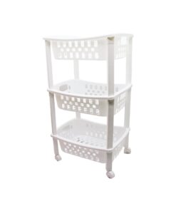 3 KATLI SEPET DÜZENLEYİCİ  - RAF ÜNİTESİ TEKERLEKLİ 400X295X700MM