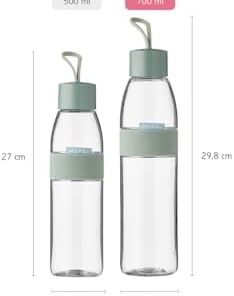 Mepal 107778076700 Flasche, Ellipse, 700 ml, Kunststoff, Nordic Pink, 6,8 x 6,8 x 29,8
