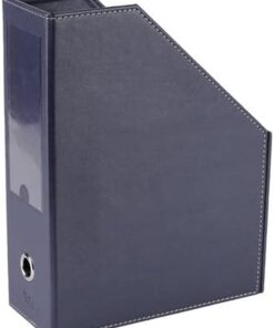 Magazinlik Suni Deri Masa Üstü Düzenleyici 23 * 30 * 9 cm. Lacivert