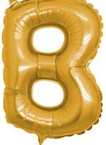 Marifetlerim - B Harfi Altın Folyo Balon 16 İnch 40 cm