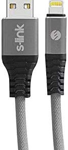 Swapp SW-KC65MG 1m 2.4A iPhone Lightning Kılıflı Gri Data + Şarj Kablosu