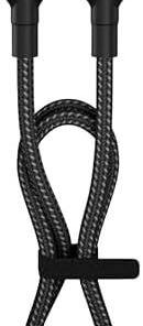 100W Type-C to Type-C Kumaş Örgü Kablo, 20V/5A, 1.2 Metre Hızlı Şarj ve Data Kablosu, 20Gbps/4k 60Hz