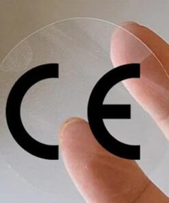 etiketler , hazır al hızlı al Şeffaf CE Etiketi - 25mm Çapında (1000 Adet)
