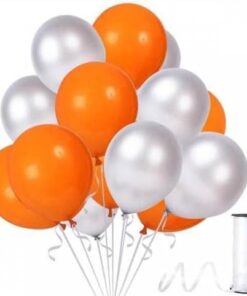 Marifetlerim - Metalik Turuncu Gümüş Balon 12 inch 10 Adet