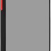 GİYİM & AKSESUAR Iphone 14 Pro Max 6.7 Kenarları Renkli Kamera Korumalı Transparan Kılıf(Siyah)