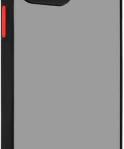GİYİM & AKSESUAR Iphone 14 Pro Max 6.7 Kenarları Renkli Kamera Korumalı Transparan Kılıf(Siyah)