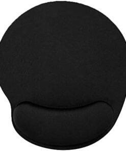 DEER Siyah Bilek Destekli Mouse Pad,Ergonomik Kaymaz Taban,Oyun ve Ofis için Fare Altlığı,Suya Dayanıklı (Siyah)