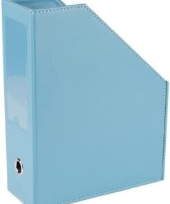 Magazinlik Suni Deri Masa Üstü Evrak/Dosya Düzenleyici 23 * 30 * 9 cm. Turkuaz