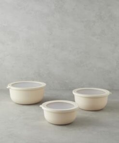 Home Sara Plastik 3'lü Saklama Kabı Krem