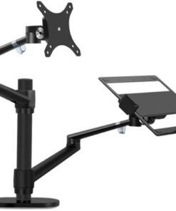 STD7090B 10"-27" Notebook Stand ve Amortisörsüz Vesa Monitör Tutucu Kol Siyah