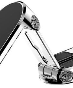 Foldable Katlanabilir Manyetik Mıknatıslı Telefon Tutucu Gümüş C91