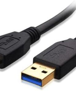 Plus PX-5120 USB 3.0 1 Metre Taşınabilir Harddisk Kablosu, USB3.0 Micro B Harici Disk Kablosu