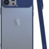 iPhone 13 Pro İle Uyumlu Darbe Koruyucu Kamera Korumalı Prm Smooth Window Lacivert