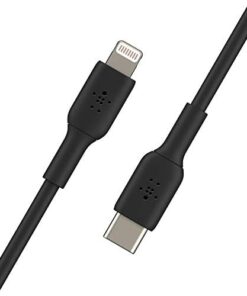 USB-C - Lightning Kablosu (Hızlı Şarj Kablosu) Hızlı Şarj MFi Sertifikalı USB-C Kablosu (Siyah, 1 m)