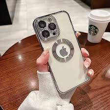 aks iphone 13 uyumlu lens korumalı lazer kılıf gümüş