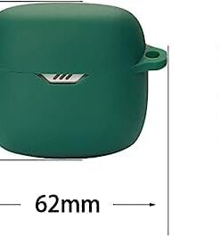JBL Tune Flex İle Uyumlu Kılıf Yumuşak Kaymaz Darbeye Çengelli Dayanıklı 360 Derece Çepeçevre Koruyucu TPU Kılıf (Siyah)