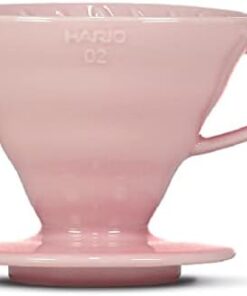 Kahve filtresi/el filtresi V60 porselenden boyut 02 pembe