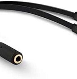 PM-1444 3.5MM STEREO DİŞİ X 2 STEREO ERKEK KULAKLIK MİKROFON HOPARLÖR AYIRICI 20 CM KABLO