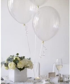 Marifetlerim - Düz Şeffaf Balon 12 inch 5 Adet