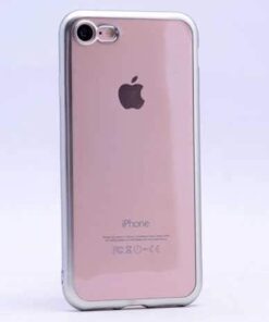 6 Plus / 6S Plus Uyumlu Lazer Kesim Yumuşak Silikon Kılıf (Gümüş)