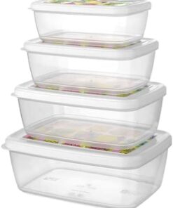Aria Saklama Kabı 4'lü Seti 400 ml - 550 ml - 850 ml - 1200 ml