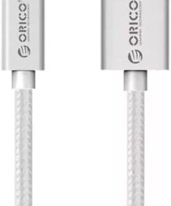 USB to Type-C 3A Örgülü Data ve Şarj Kablosu 1 Metre Gümüş